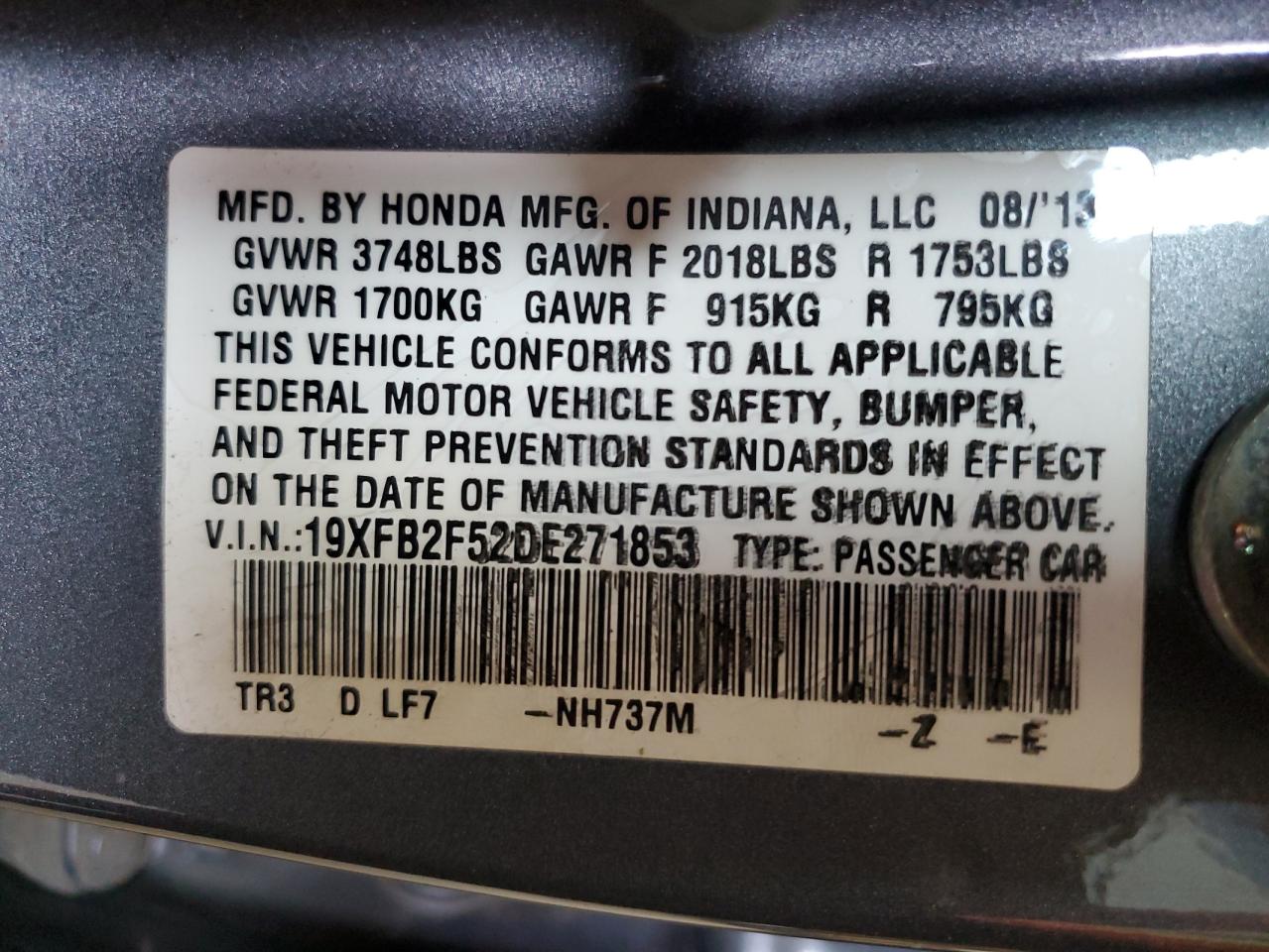 2013 Honda Civic - Image 12