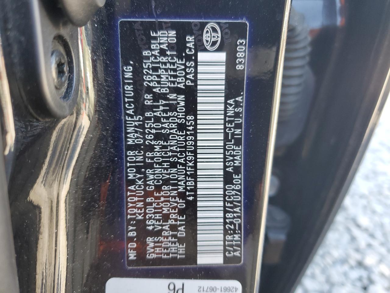 2015 Toyota Camry - Image 12