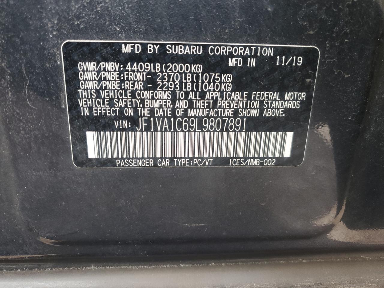 2020 Subaru WRX - Image 13