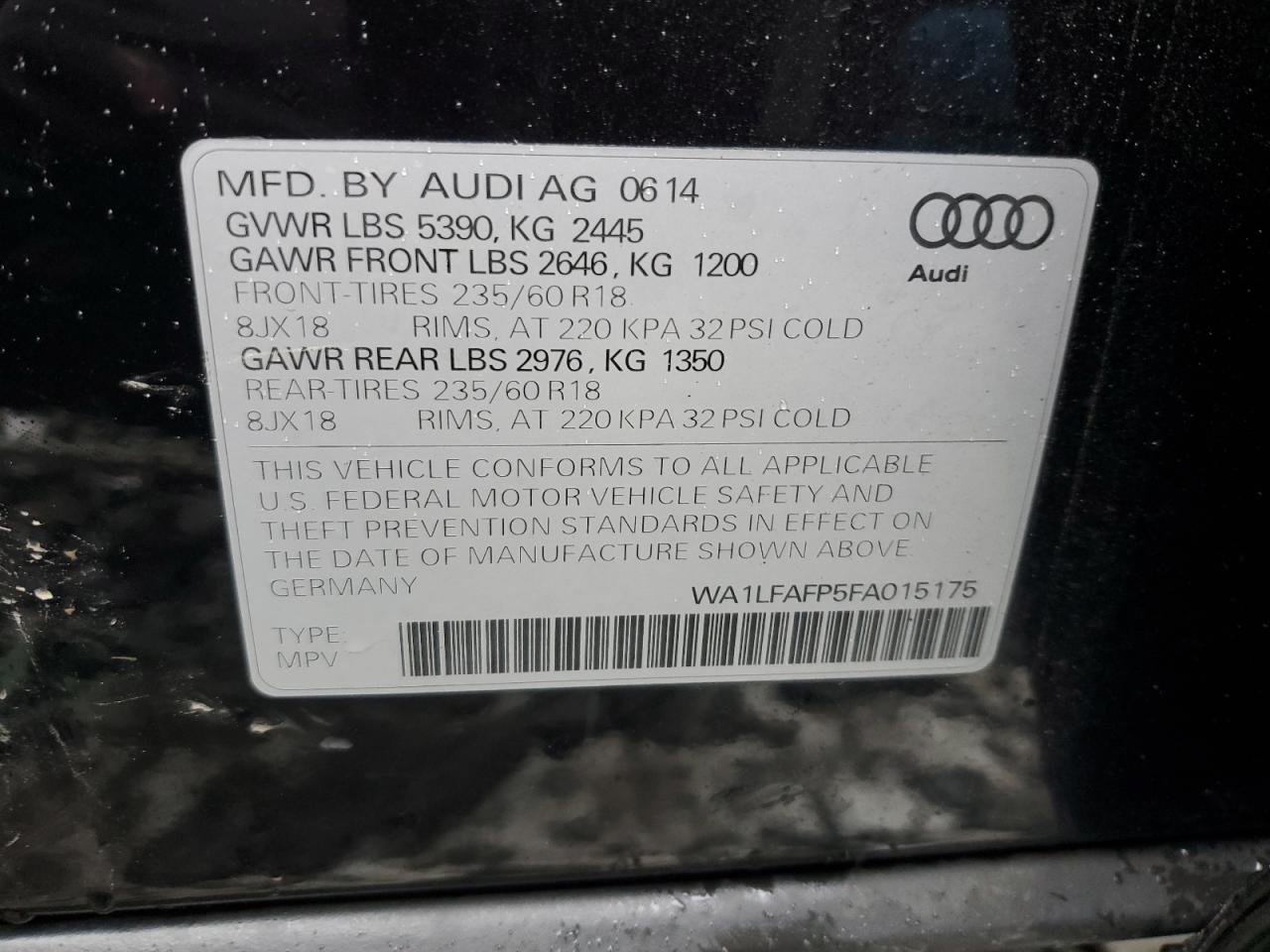 2015 Audi Q5 - Image 13