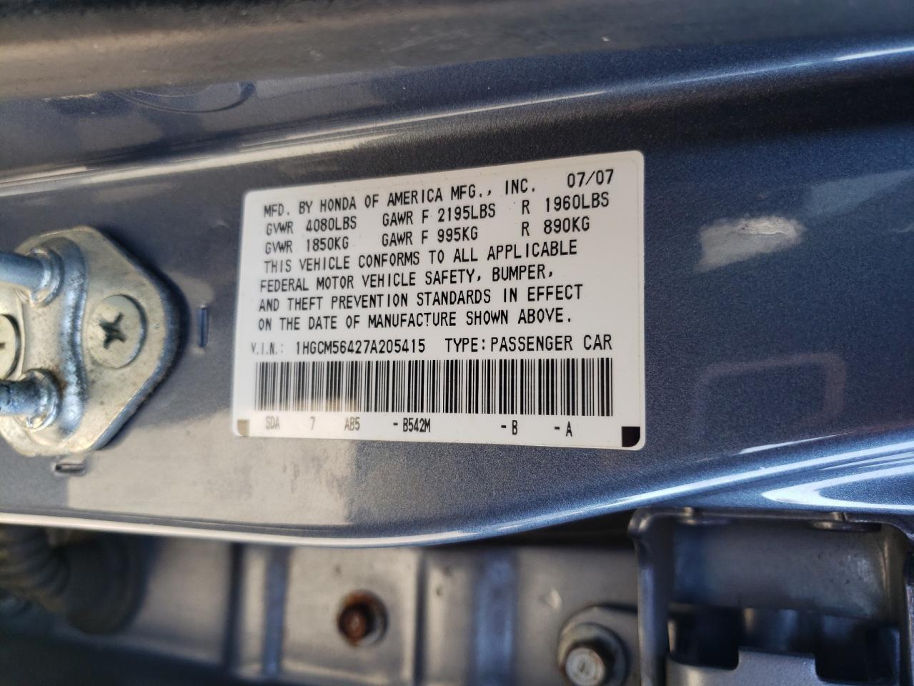2007 Honda Accord - Image 12