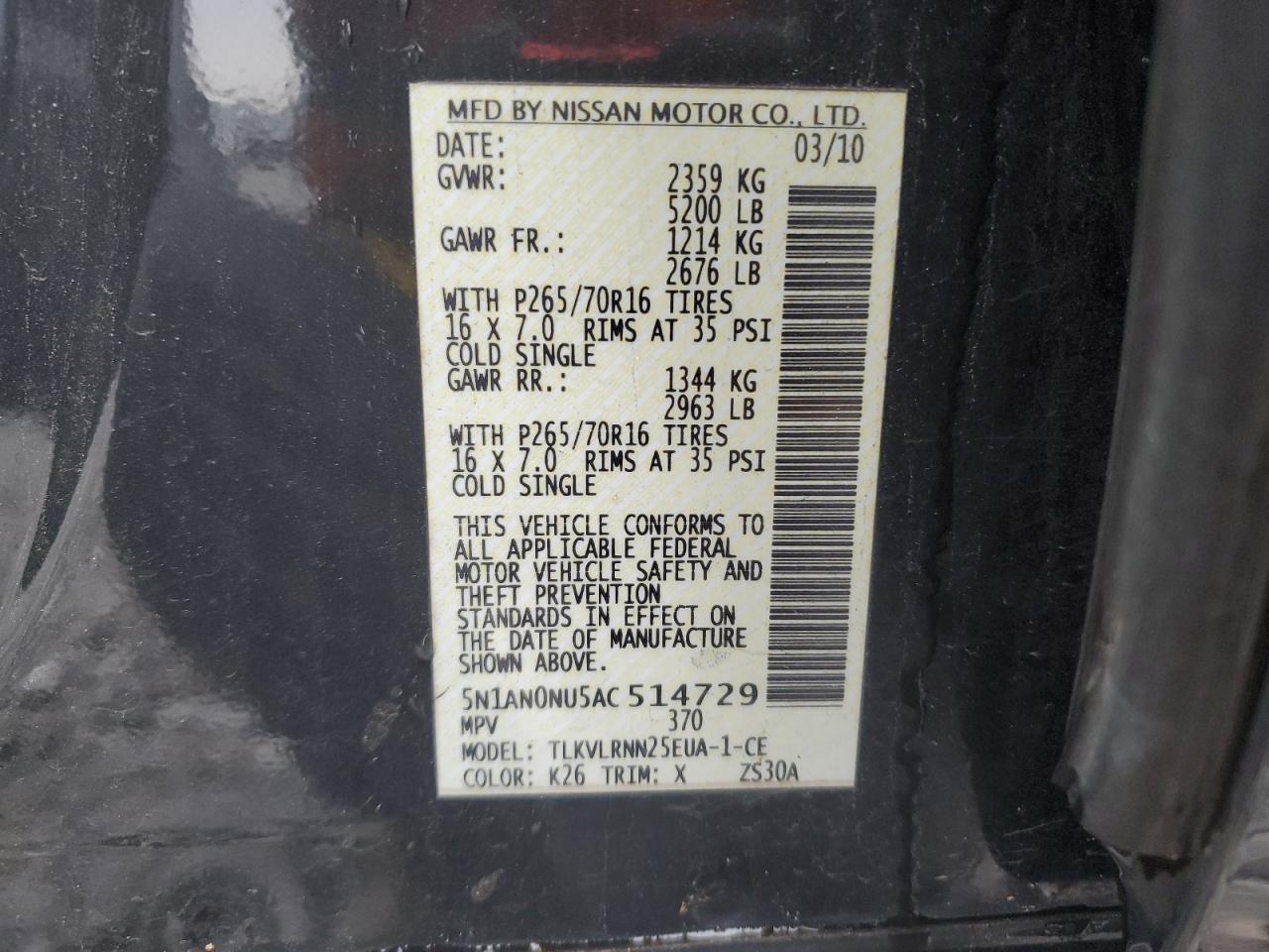 2010 Nissan XTerra - Image 15