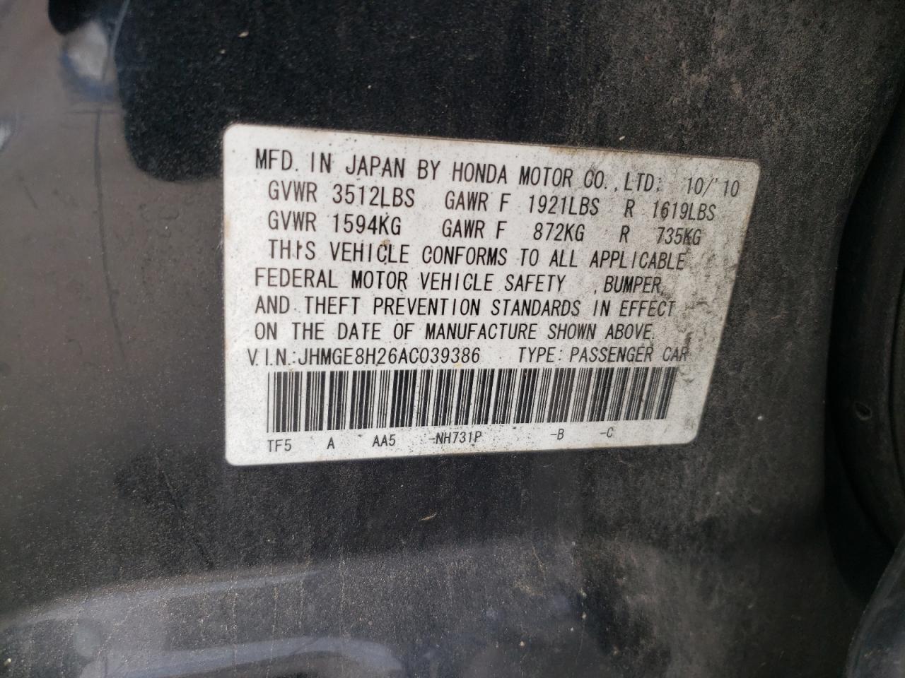2010 Honda Fit - Image 14