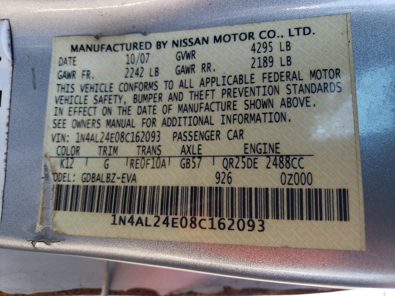 2008 Nissan Altima - Image 12