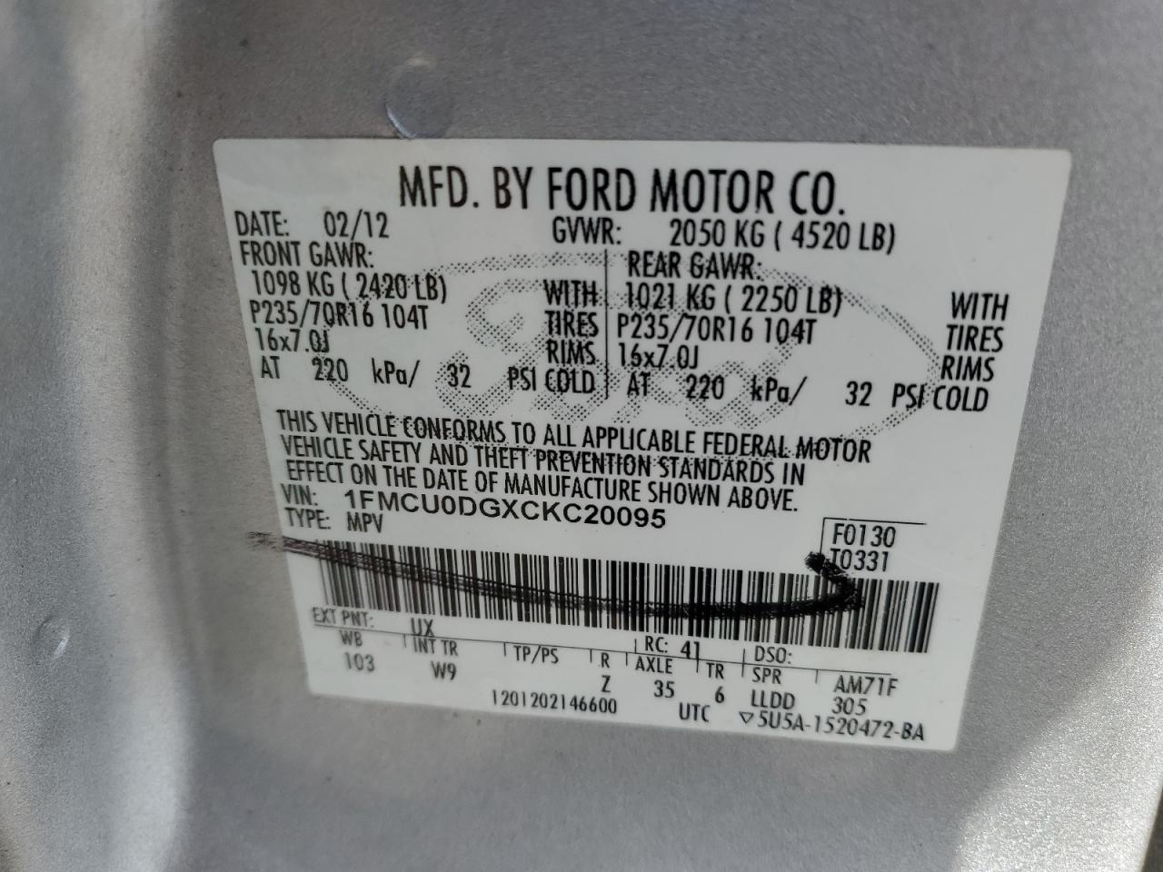 2012 Ford Escape - Image 15