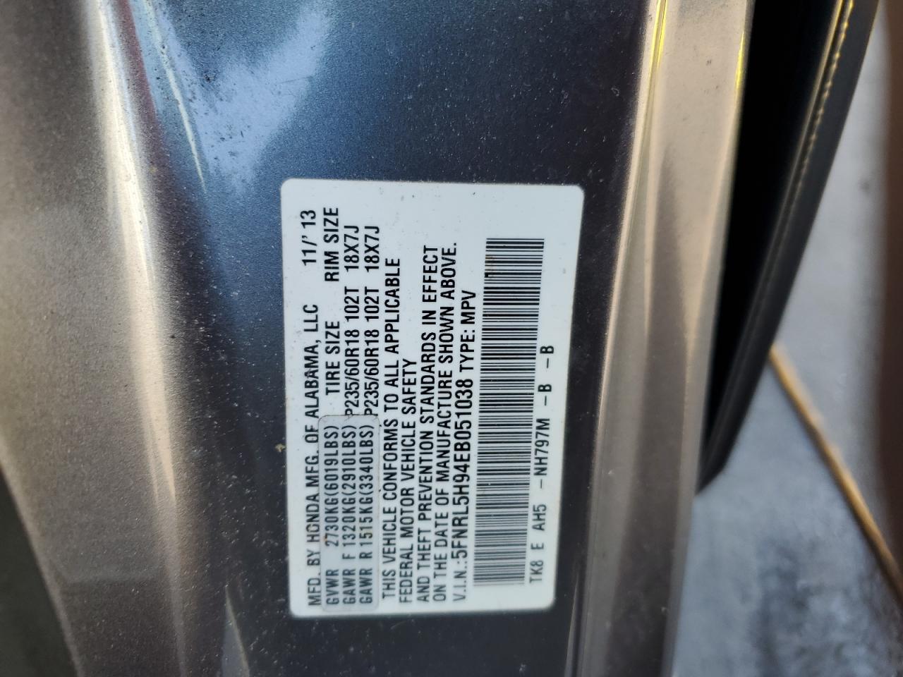 2014 Honda Odyssey - Image 13