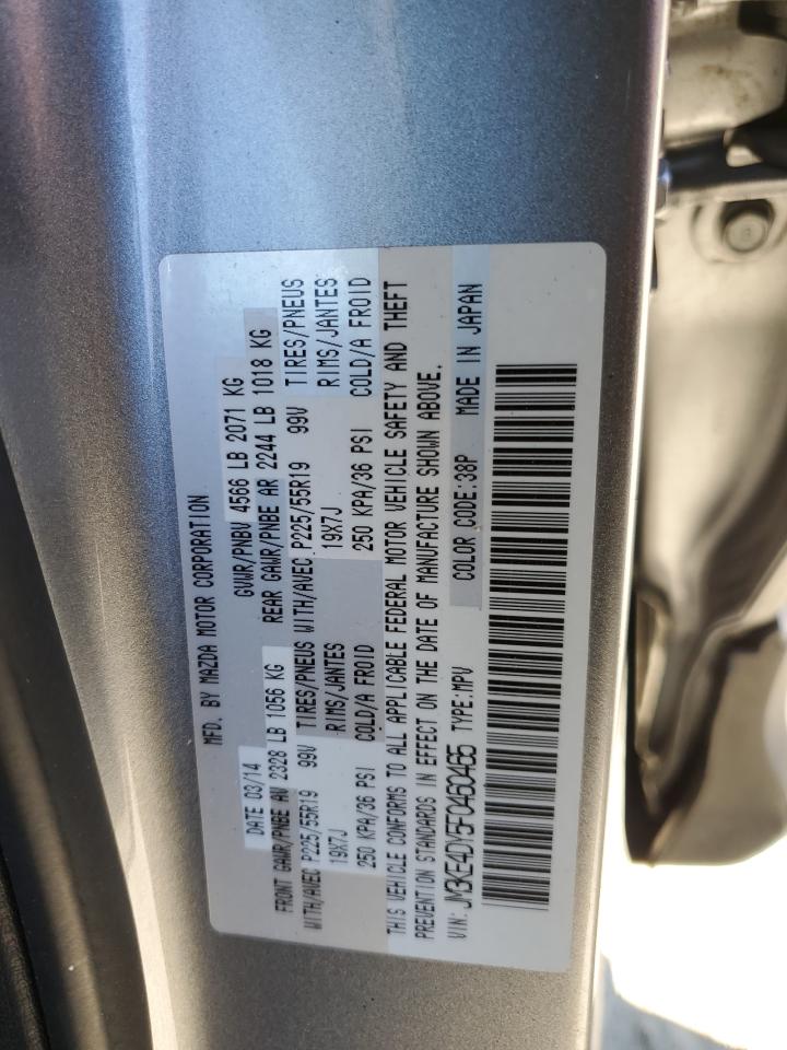 2015 Mazda Cx-5 Gt VIN: JM3KE4DY5F0460465 Lot: 46392605