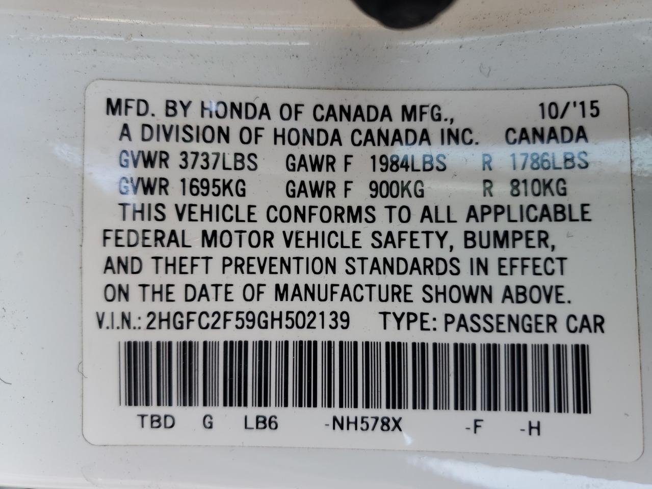 2016 Honda Civic - Image 12