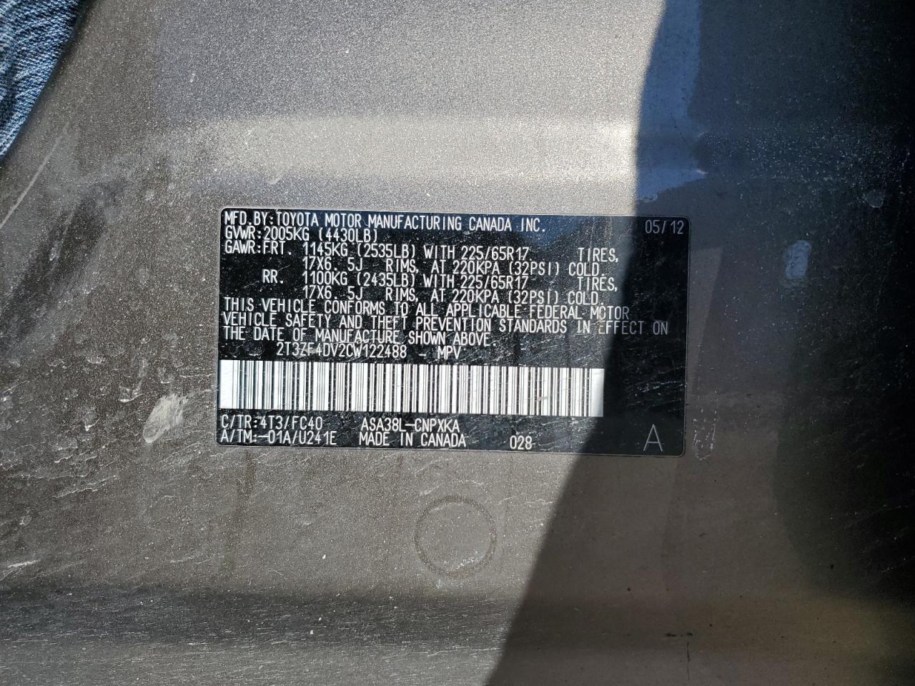 2012 Toyota RAV 4 - Image 13