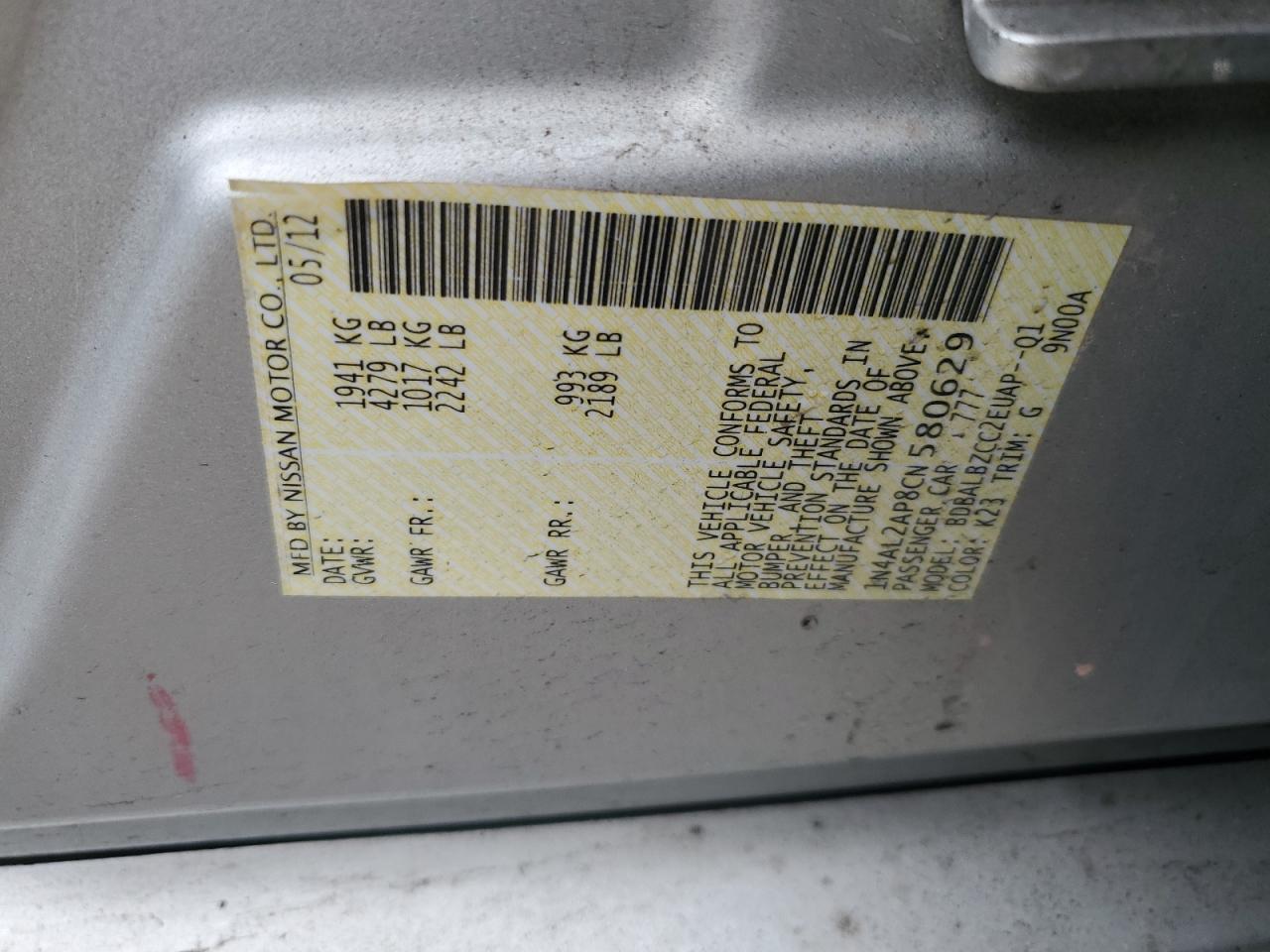 2012 Nissan Altima - Image 14