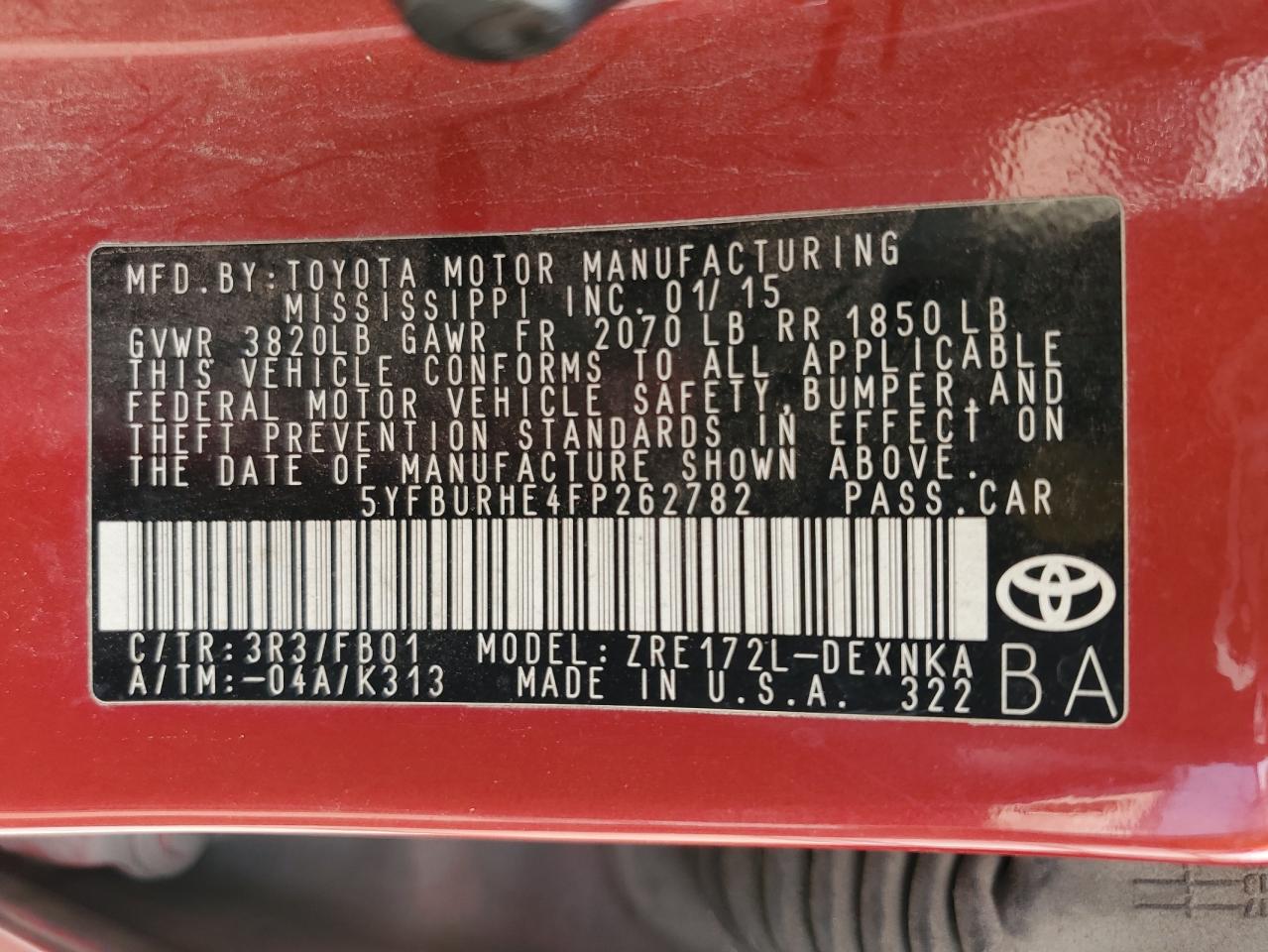 2015 Toyota Corolla - Image 12