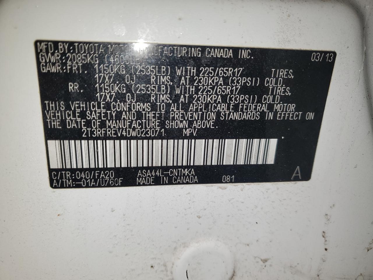 2013 Toyota RAV 4 - Image 14