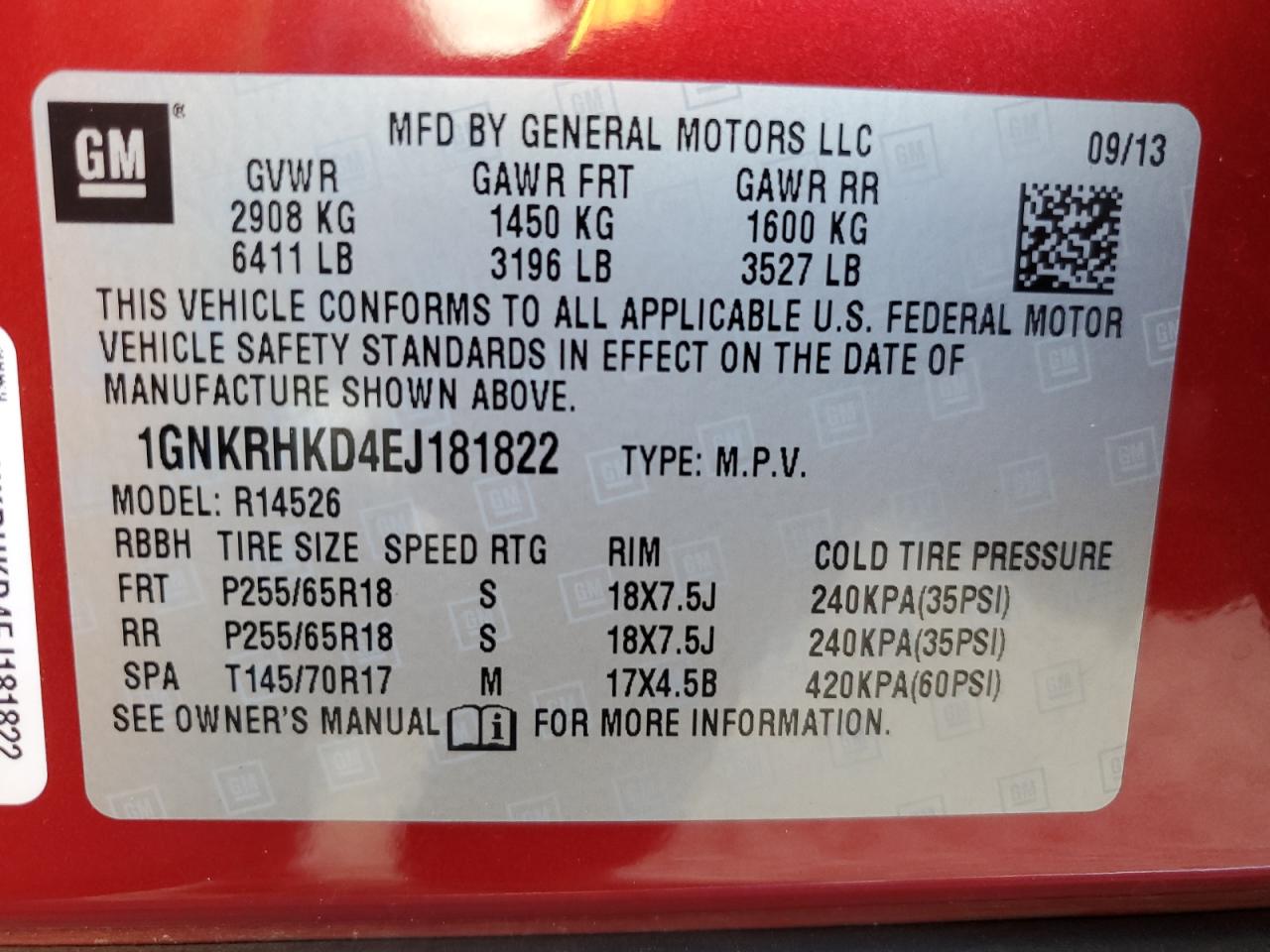 2014 Chevrolet Traverse - Image 13