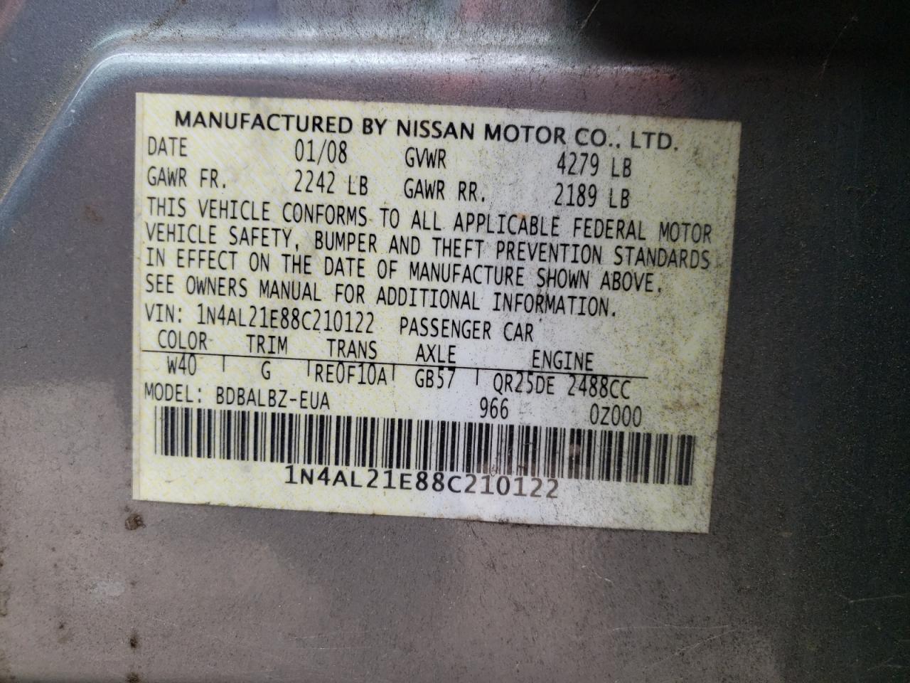 2008 Nissan Altima - Image 12