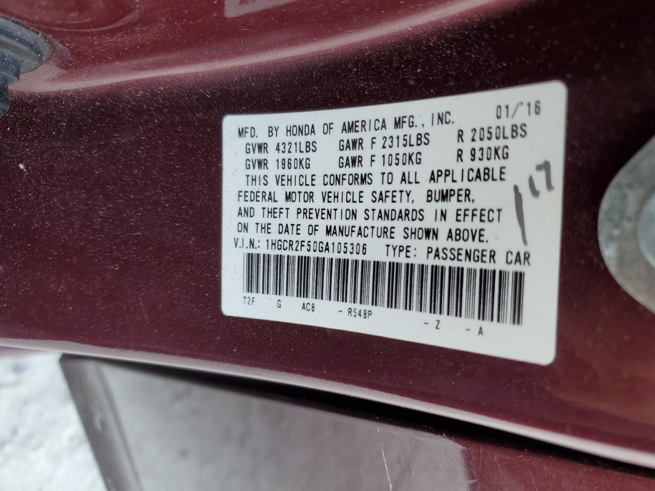 2016 Honda Accord - Image 12