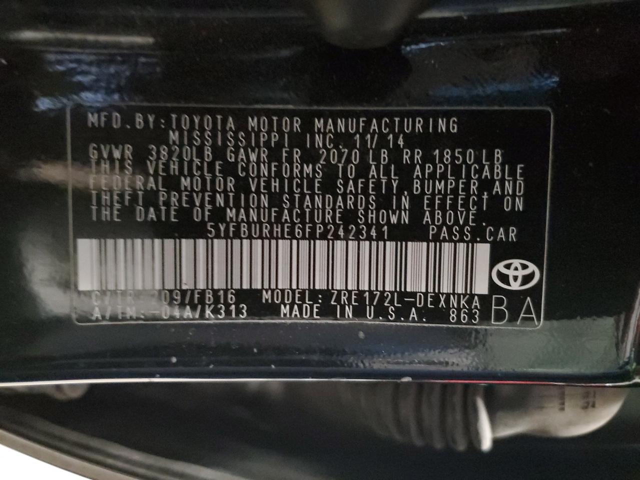 2015 Toyota Corolla - Image 12