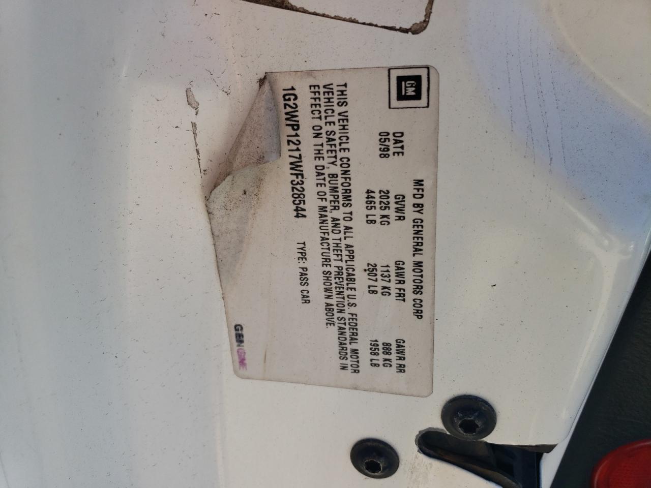 1998 Pontiac Grand Prix - Image 12