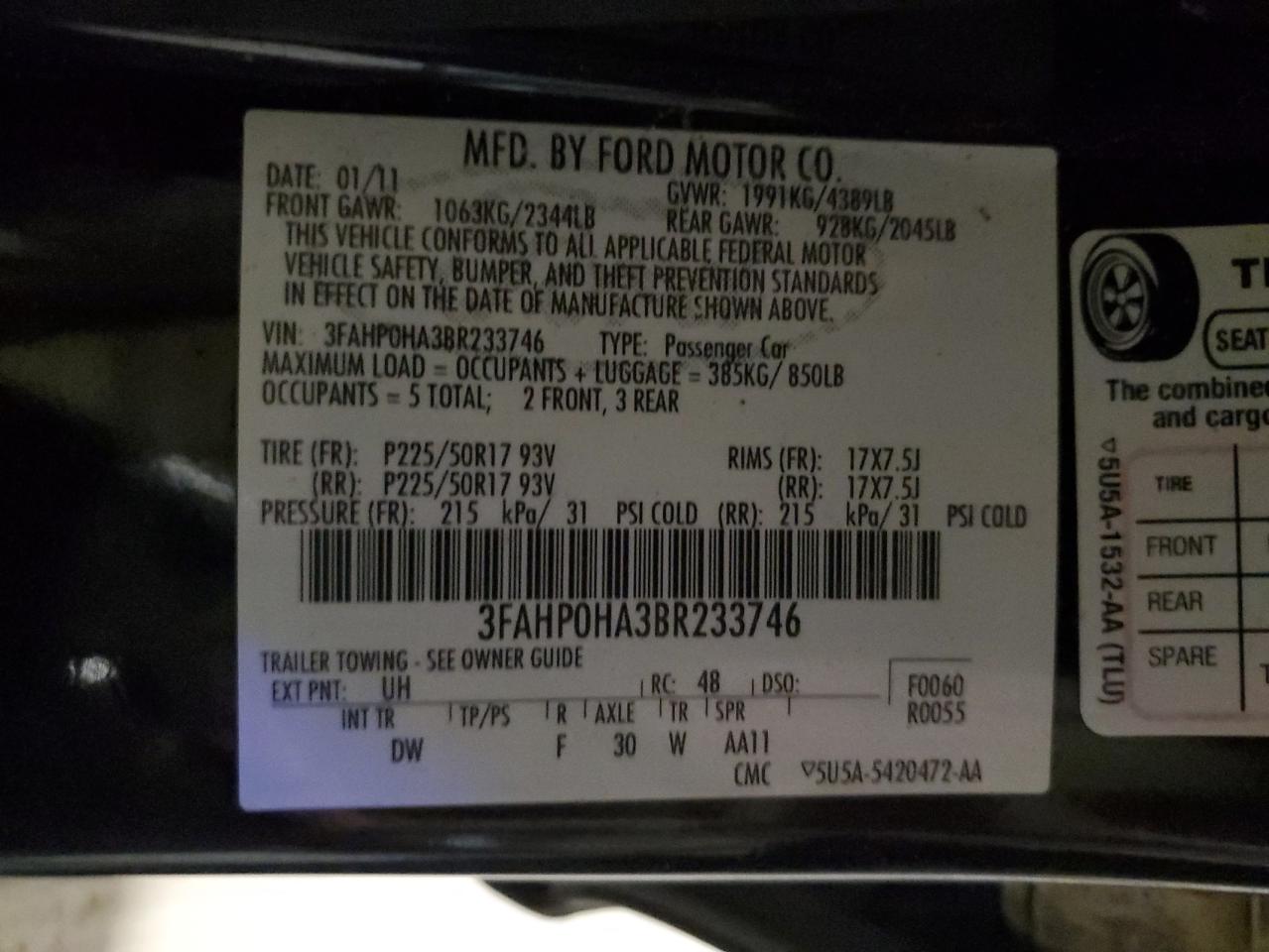2011 Ford Fusion - Image 13