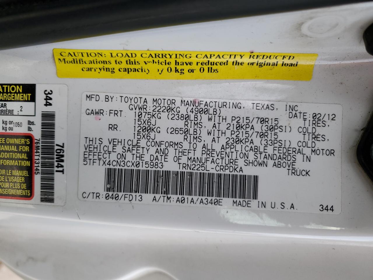2012 Toyota Tacoma - Image 13