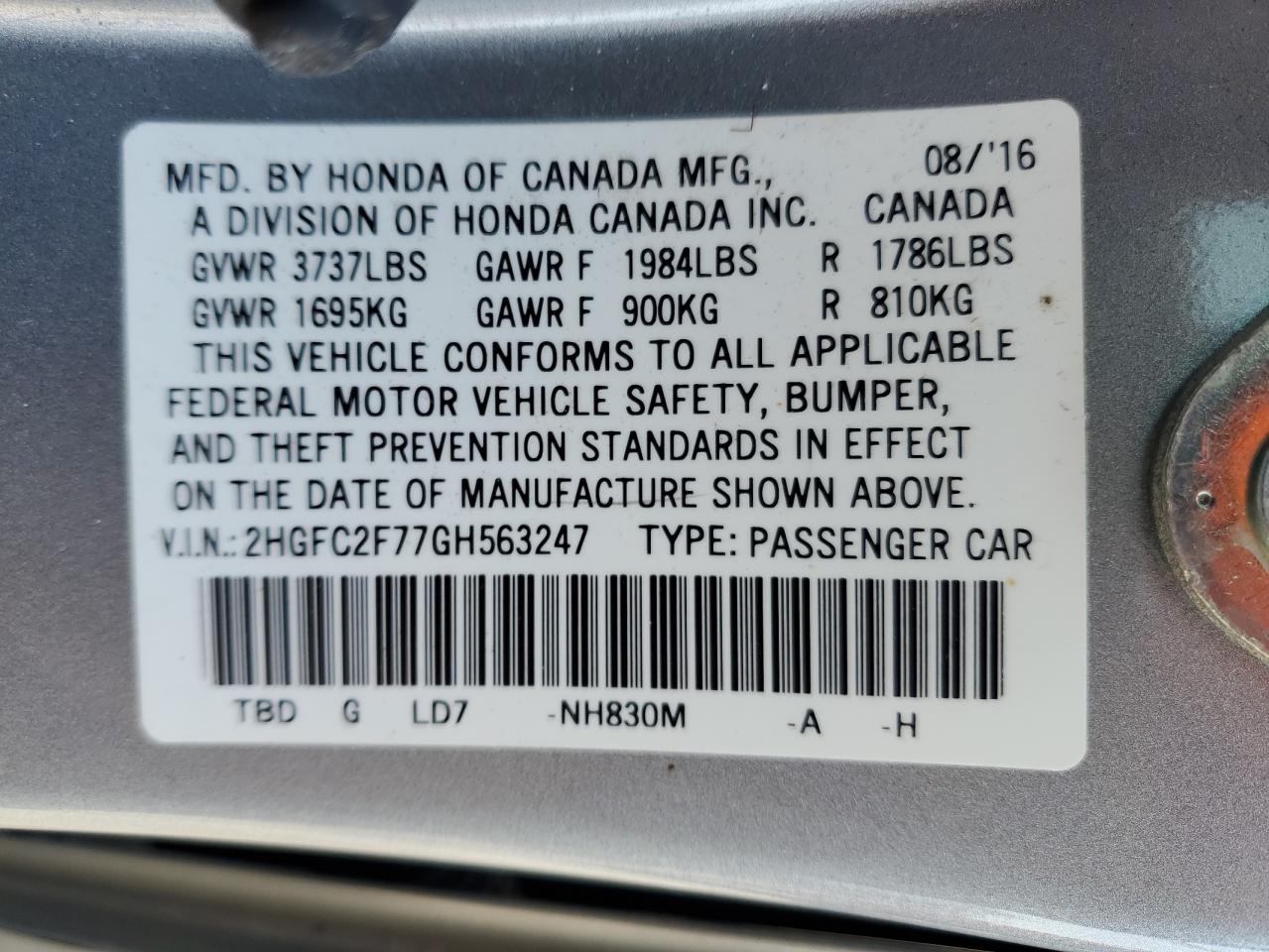 2016 Honda Civic - Image 14