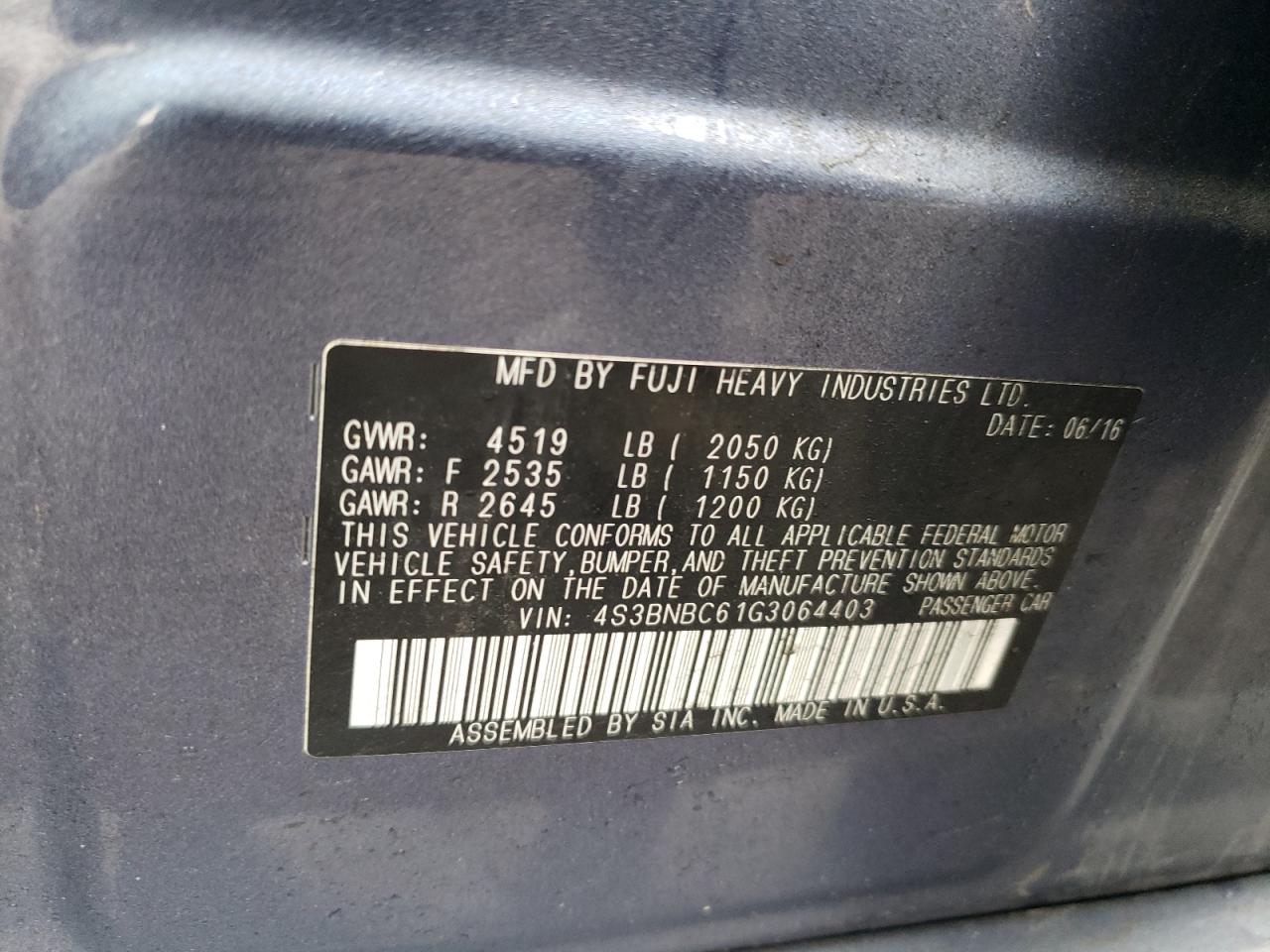 2016 Subaru Legacy - Image 13