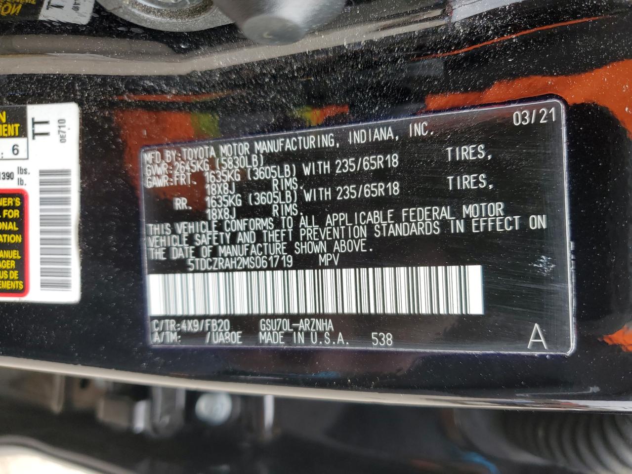 2021 Toyota Highlander - Image 14