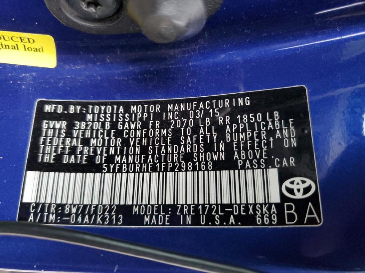 2015 Toyota Corolla - Image 15