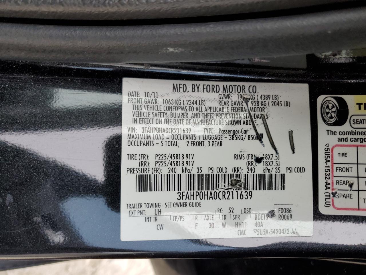 2012 Ford Fusion - Image 12