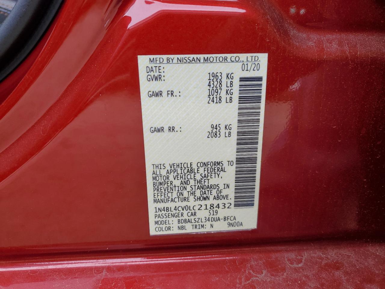 2020 Nissan Altima - Image 13