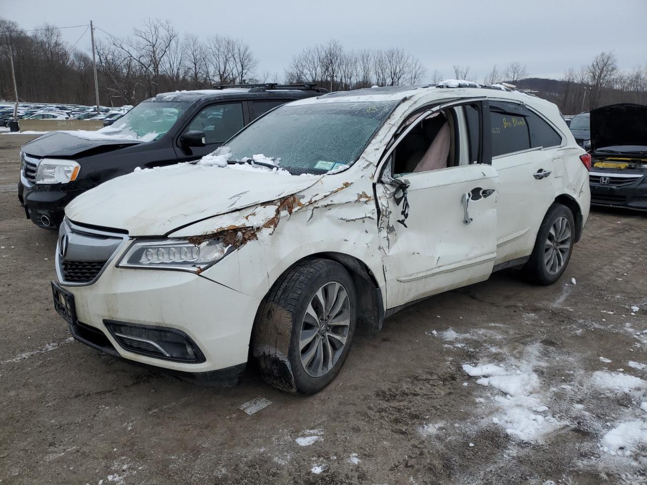 2015 Acura Mdx Technology იყიდება Marlboro-ში, NY - Front End