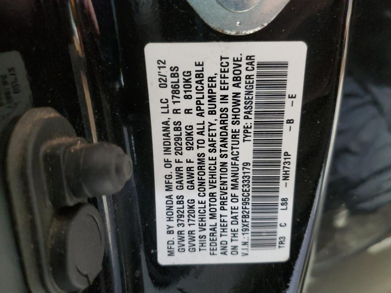 2012 Honda Civic - Image 12