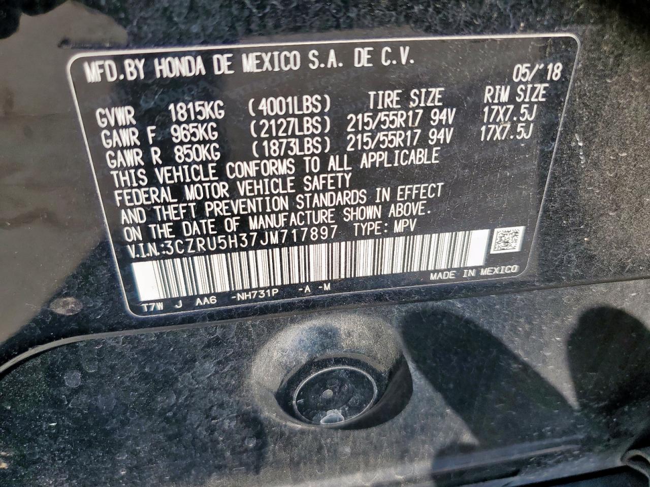 2018 Honda HR-V - Image 16