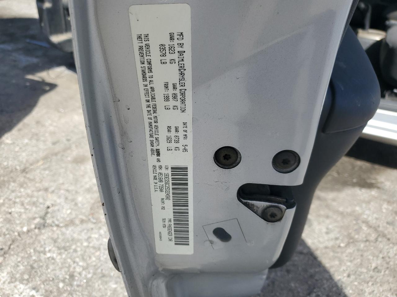 2005 Dodge Neon Sxt VIN: 1B3ES56C25D224502 Lot: 46952355