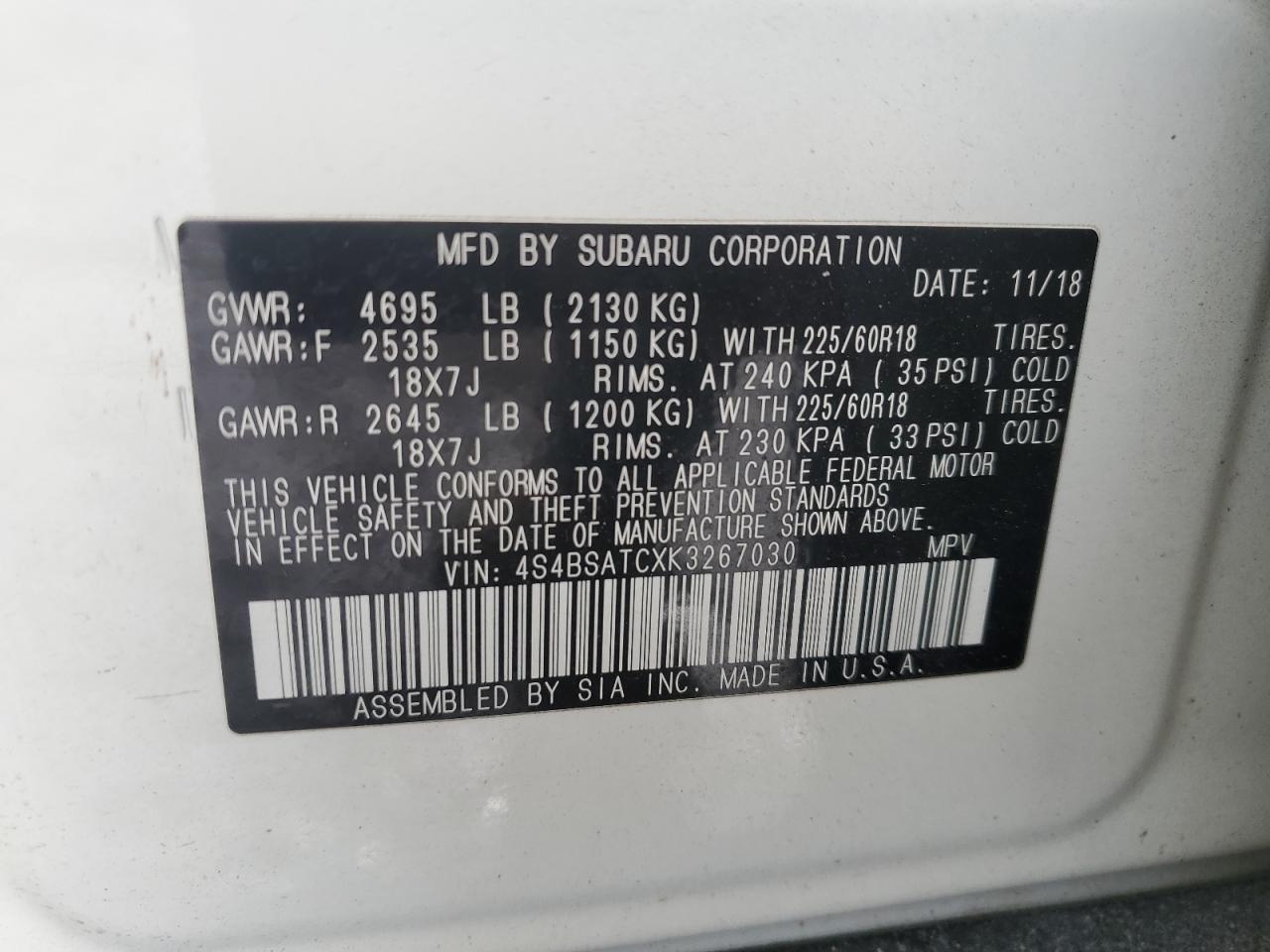 2019 Subaru Outback - Image 14