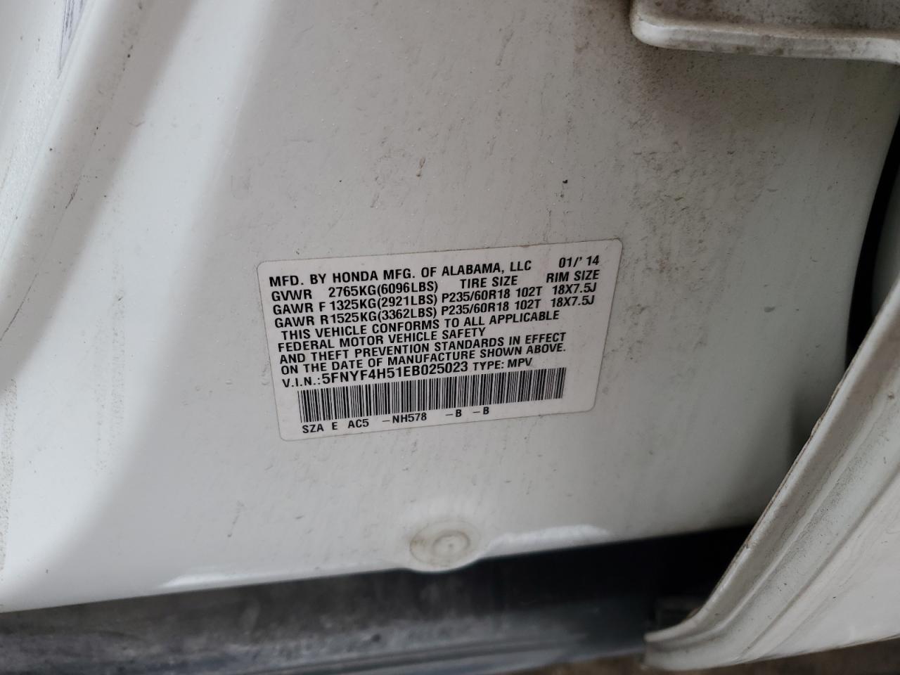 2014 Honda Pilot - Image 15