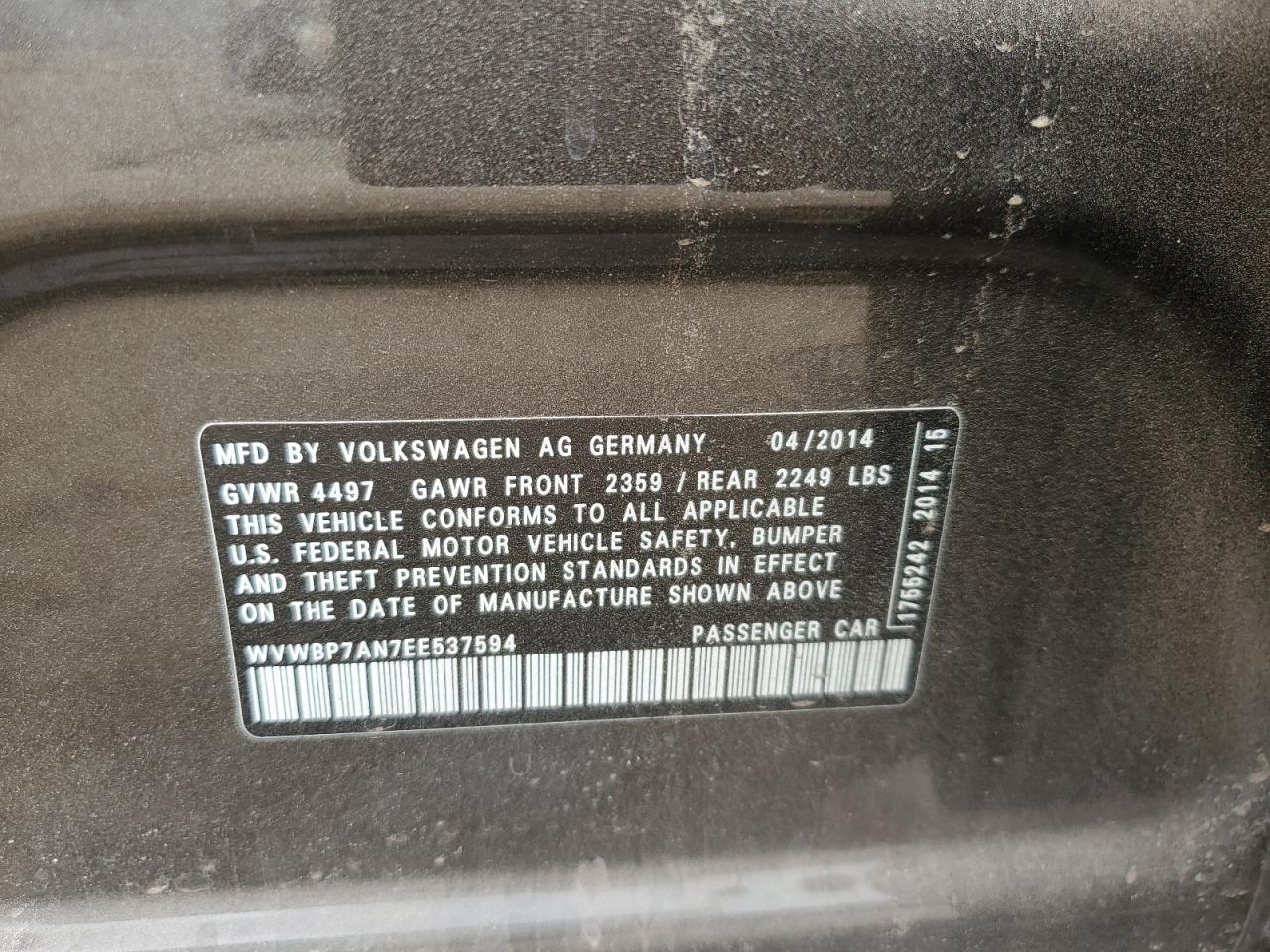2014 Volkswagen Passat CC - Image 14