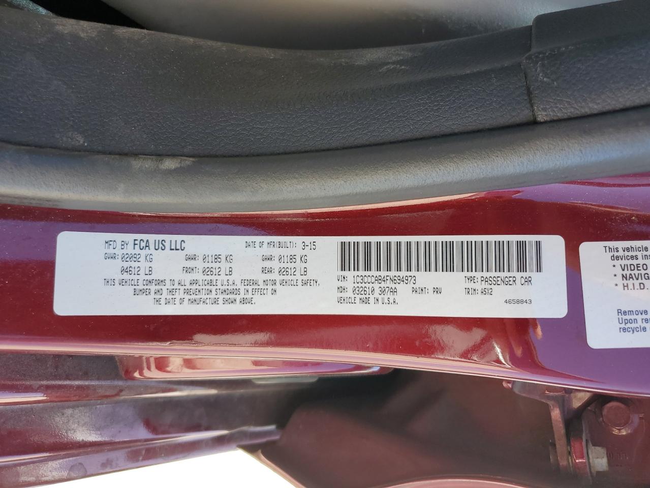 2015 Chrysler 200 - Image 15