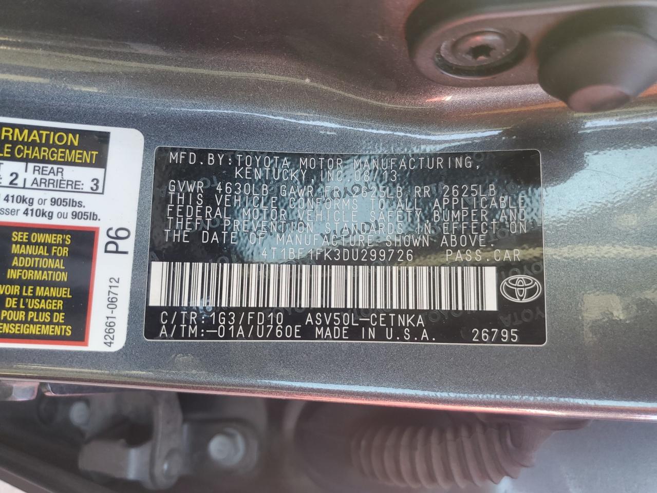 2013 Toyota Camry - Image 13