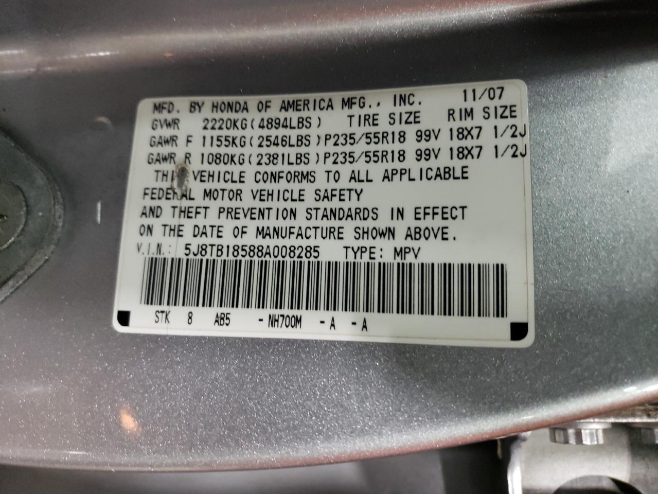 2008 Acura RDX - Image 13