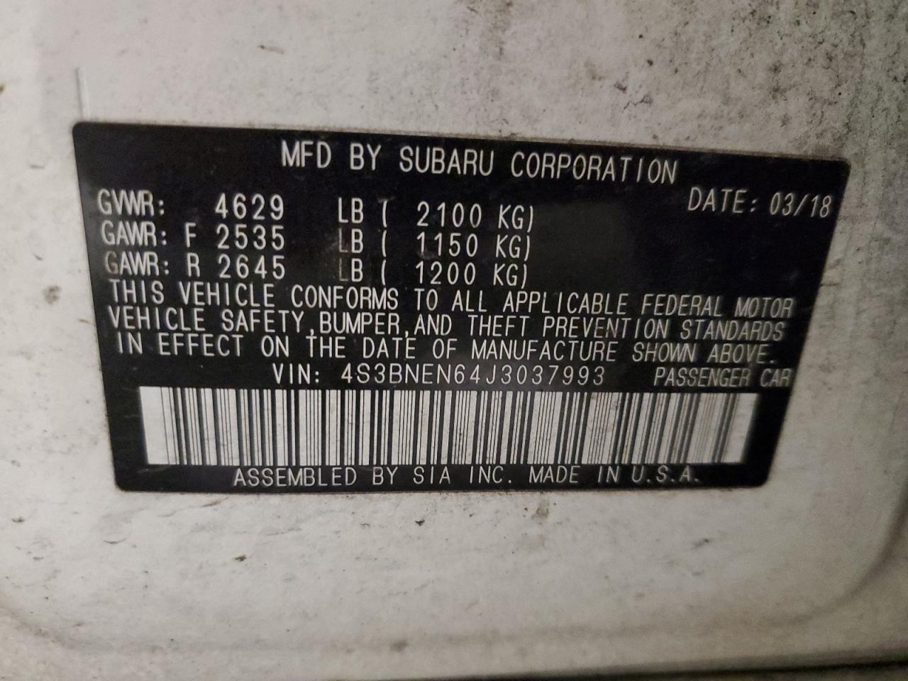 2018 Subaru Legacy - Image 13