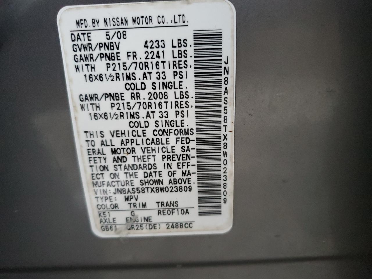 2008 Nissan Rogue - Image 14