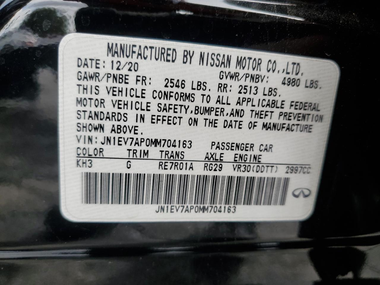 2021 Infiniti Q50 - Image 15