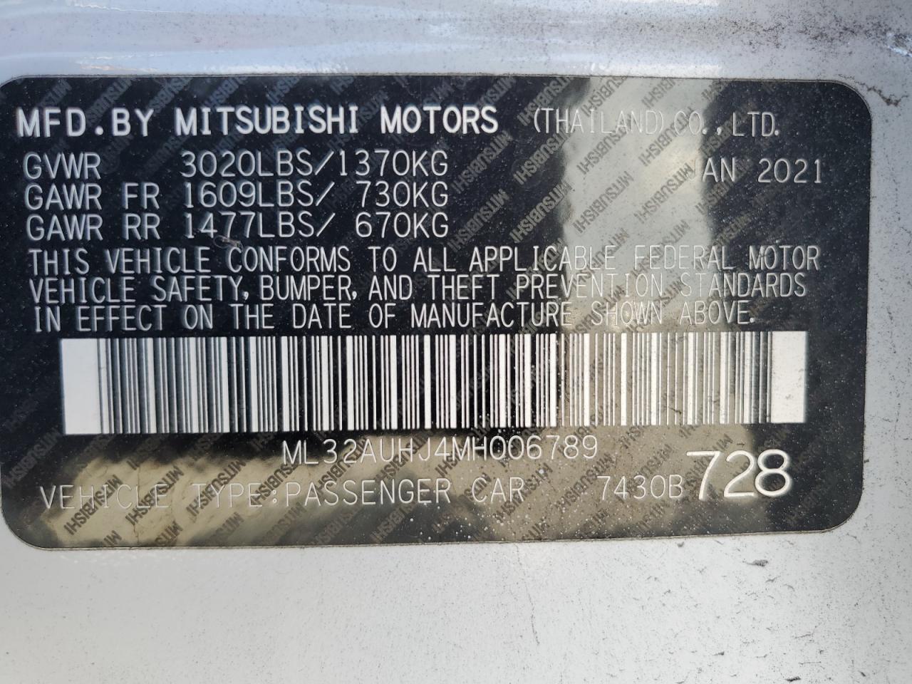 2021 Mitsubishi Mirage - Image 14
