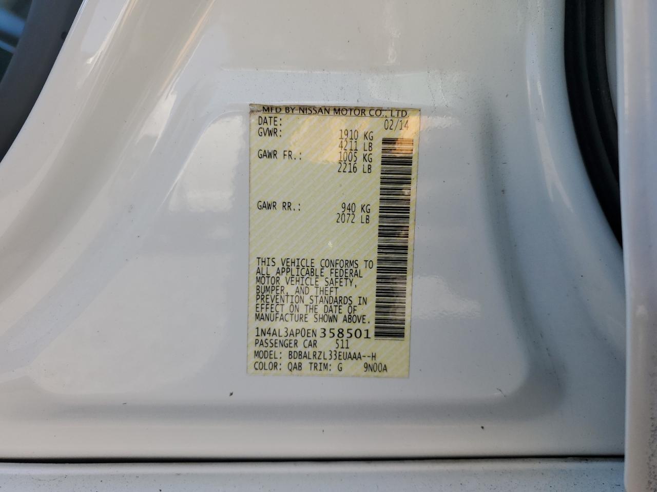 2014 Nissan Altima - Image 13