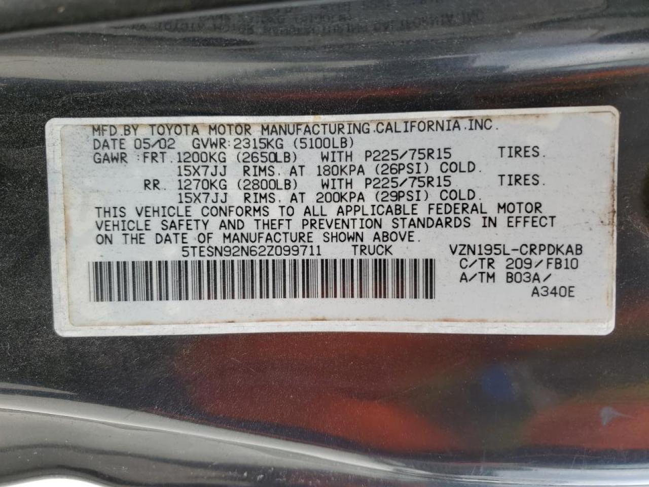 2002 Toyota Tacoma - Image 13