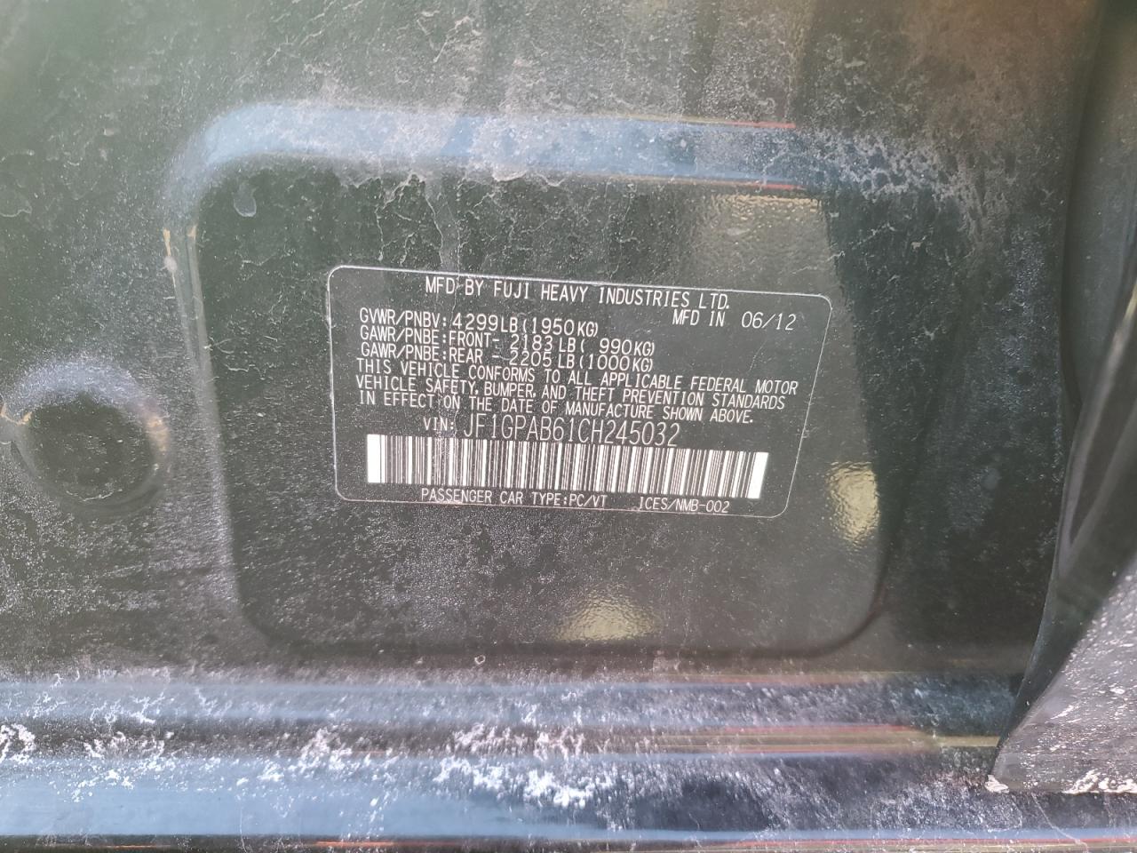 2012 Subaru Impreza - Image 12