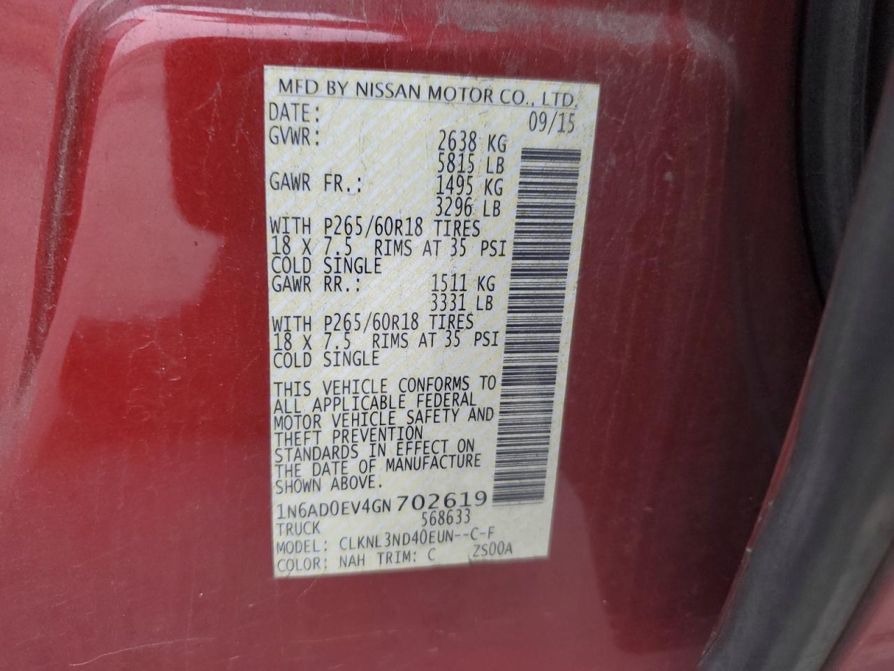 2016 Nissan Navara (Frontier) - Image 13