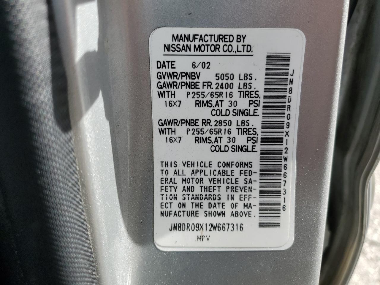 2002 Nissan Pathfinder - Image 13