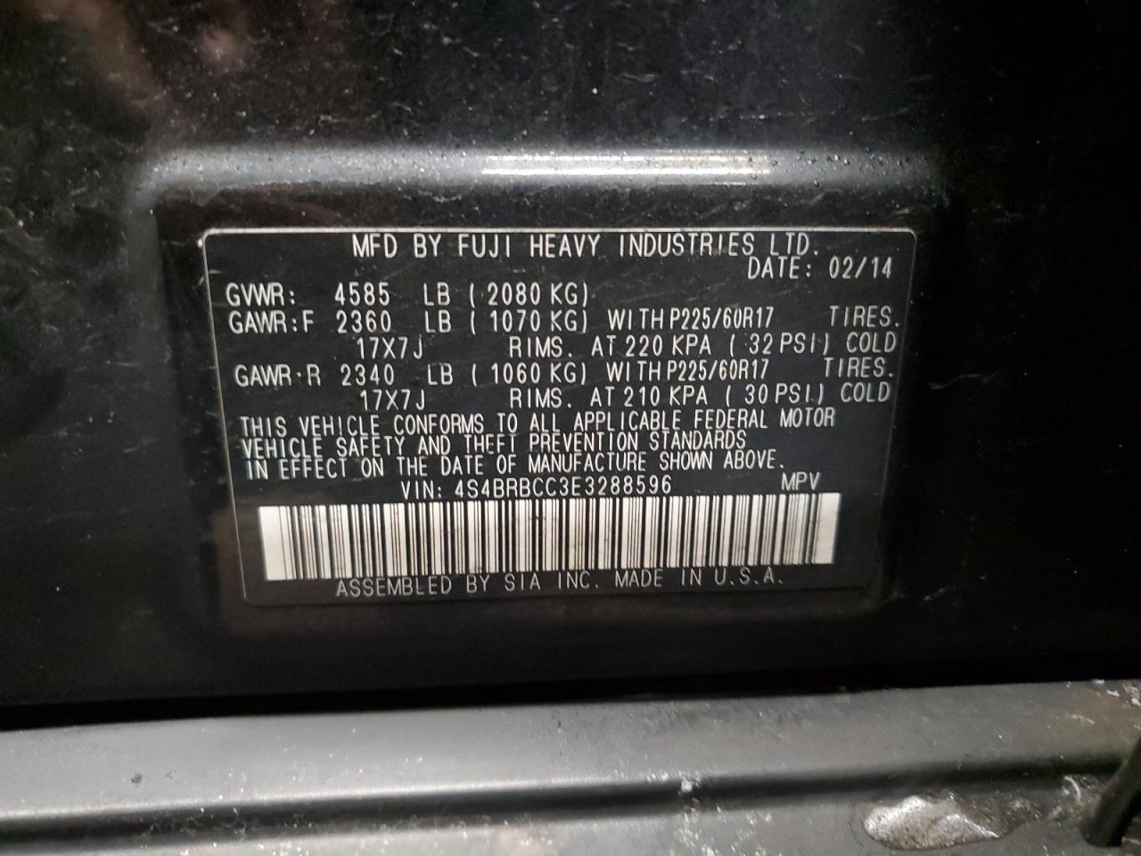 2014 Subaru Outback - Image 13