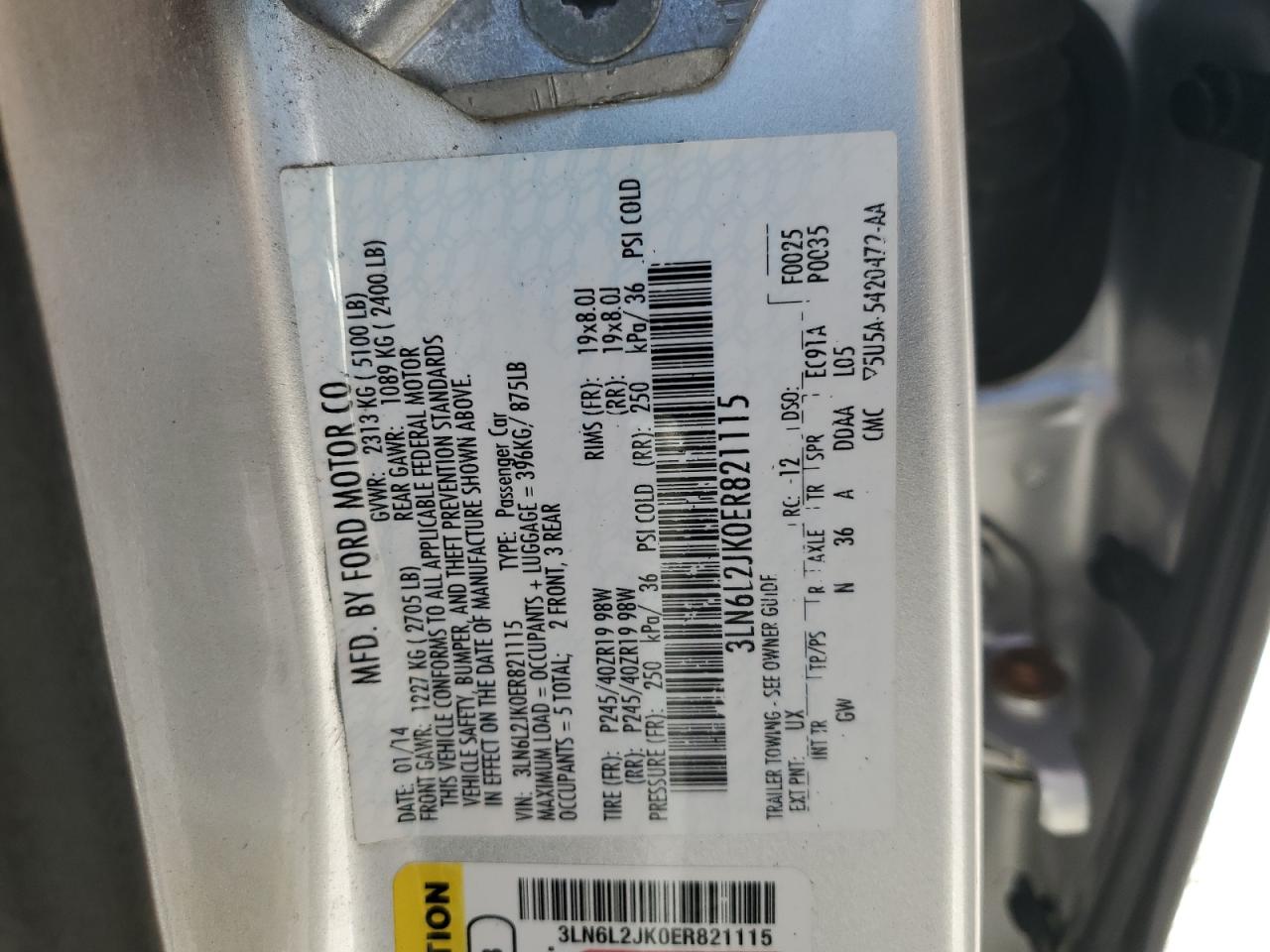 2014 Lincoln MKZ - Image 12
